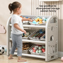 Multi-Purpose Toy Organizer Bookcase for Kids Room