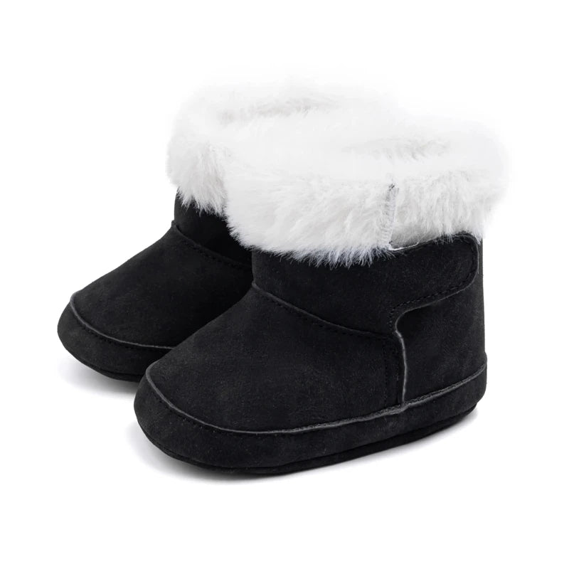 Baby Kids Fur Design Soft Casual Shoes