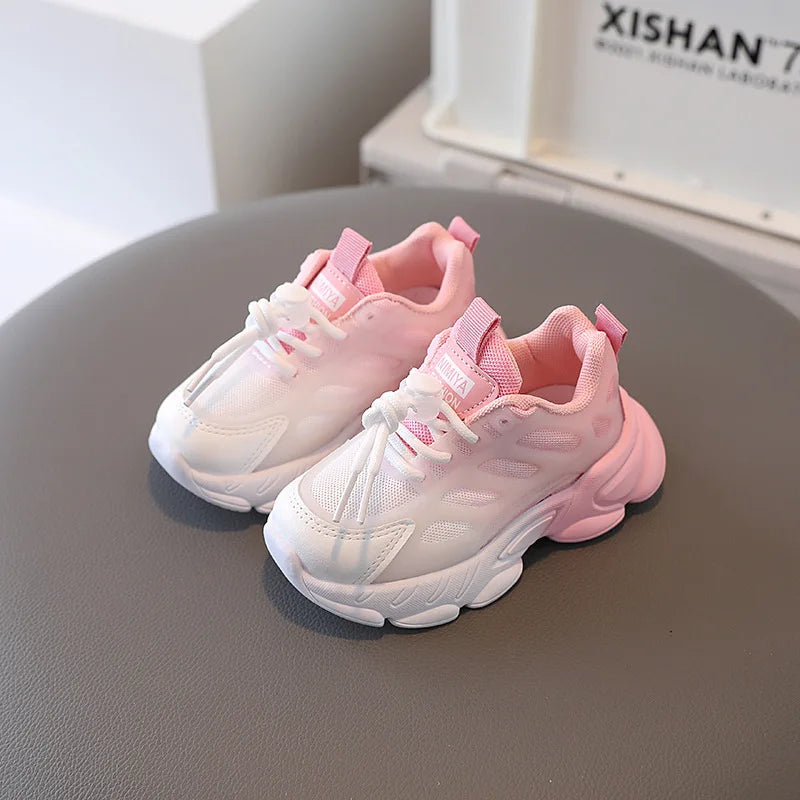 Kids Unisex Gradient Color Breathable Sports Sneakers