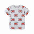 Little Boys Cartoon Excavator Pattern Cotton T-Shirts childrensterritory