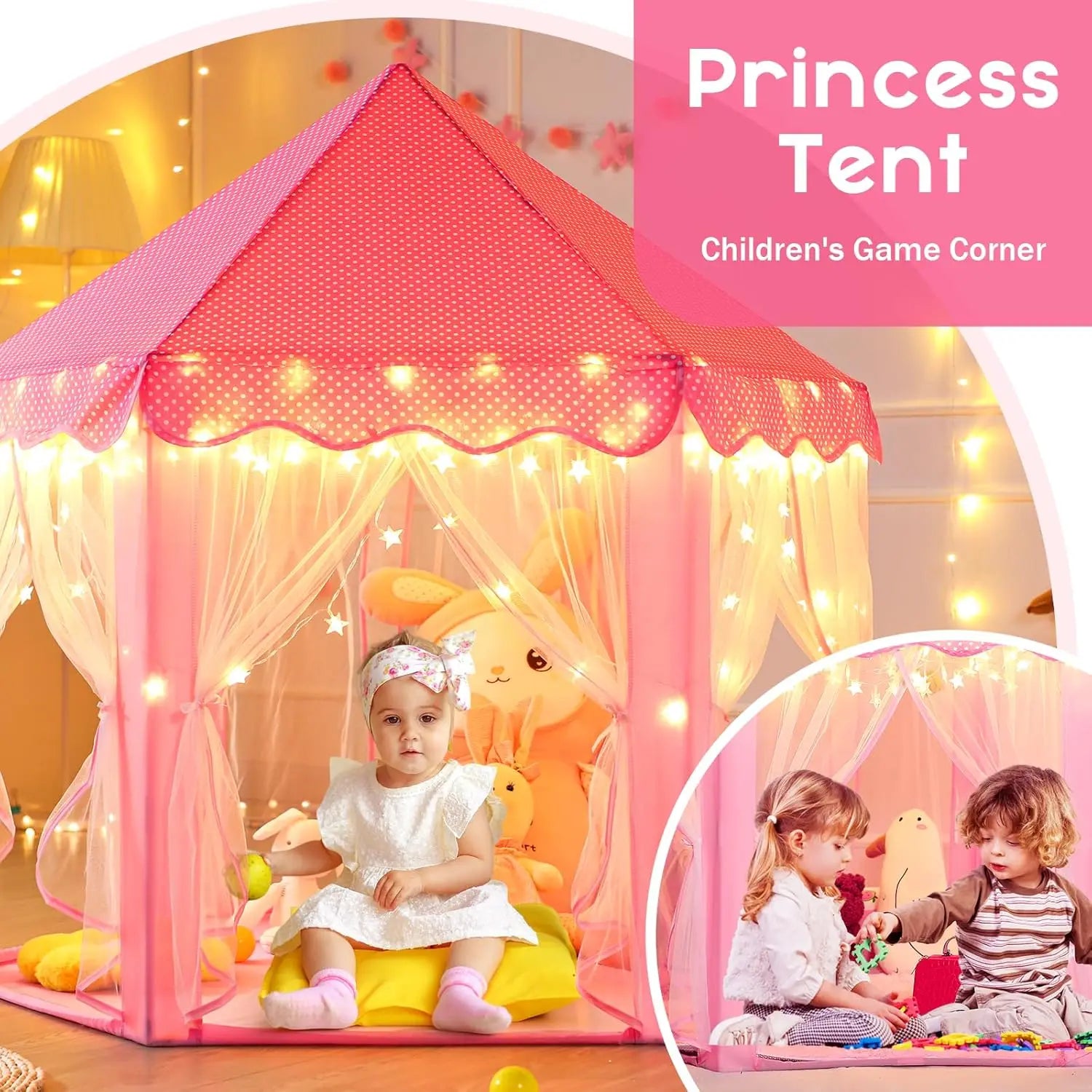 Kids Play Tent Large Castle Fairy Tent