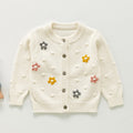 Infant Girls Long Sleeve Embroidery Knitted Cardigan childrensterritory