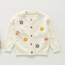 Baby Girls Handmade Floral Design Knitted Sweaters
