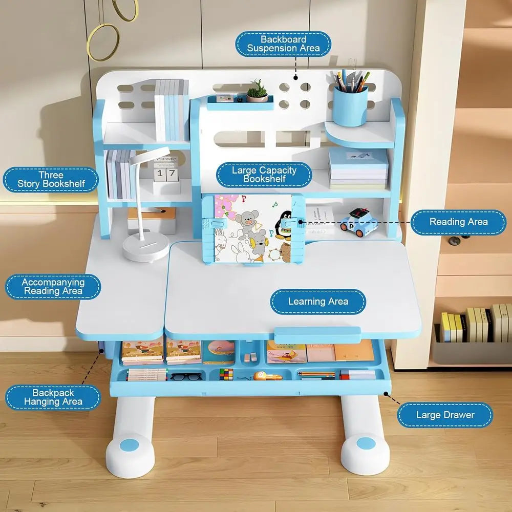 Multi-Functional Student Table and Chair Set