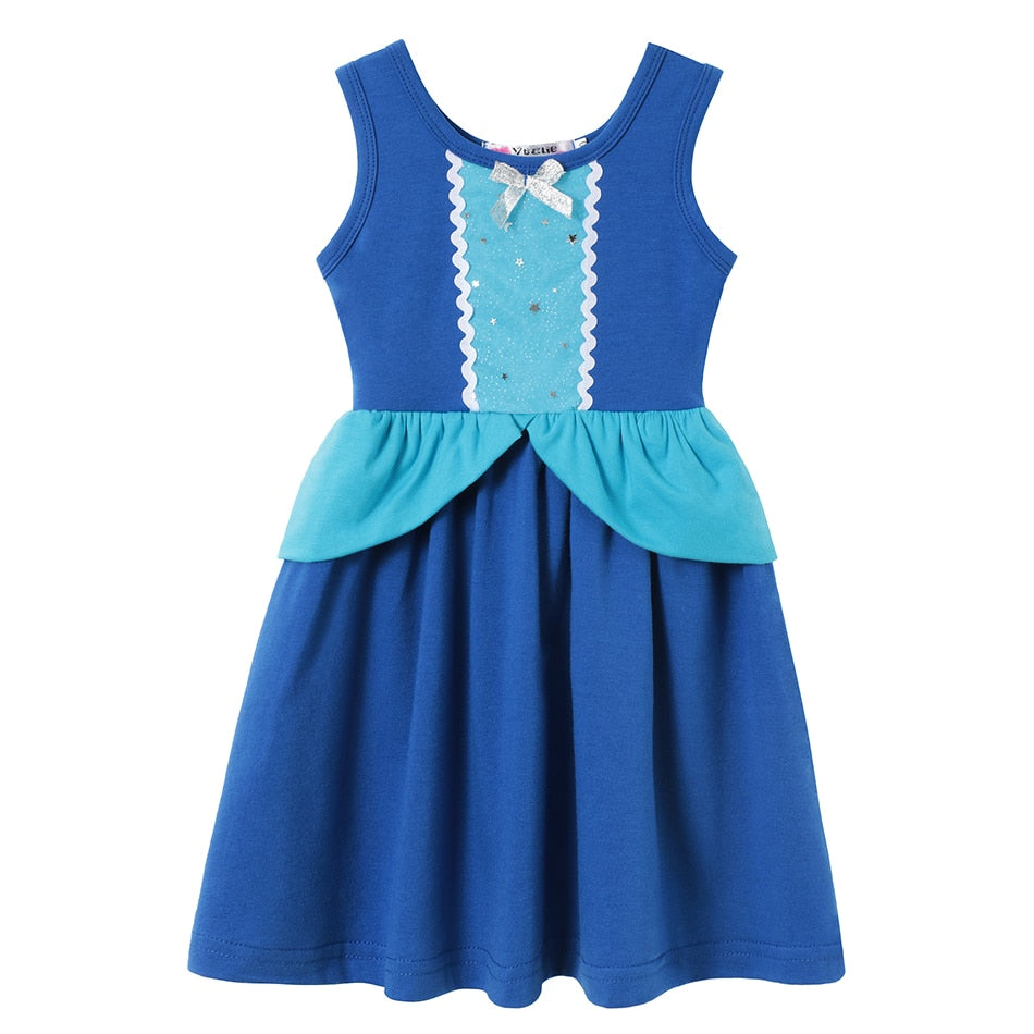 Kids GIrls Disney Princess Birthday Party Costume for Summer childrensterritory