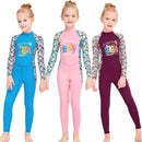Kids Girls UV Protective Long Sleeve Sports Swimsuits childrensterritory
