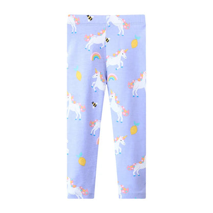 Unicorns Design Full-Length Leggings for Girls childrensterritory