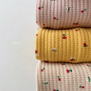 Baby Waffle Cotton Fruits Print Sweatshirt + Pants Outfit Set childrensterritory