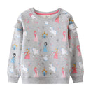 Kids Cartoon Design Girls Sweatshirts childrensterritory
