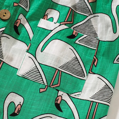 Red-crowned Crane Design Little Girls Sleeveless Dress childrensterritory