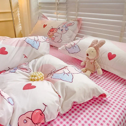 Soft &amp; Breathable Cartoon Print Kids Bedsheets childrensterritory