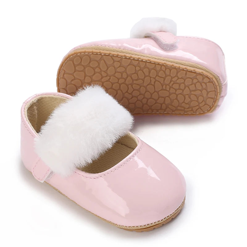 Cute Lace Design Baby Girl Non Slip Princess Crib Shoes