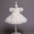 Luxury Knee-Length Puffy Fairy Dress for Little Girls