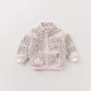 Kids Lovely Print Polar Fleece Winter Coats childrensterritory