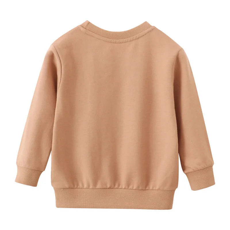 Cartoon Animal Print Long Sleeve Kids Boys Sweatshirts