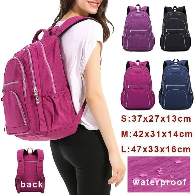 Teenage Girls Nylon Backpacks in 3 Sizes for School/Travel childrensterritory