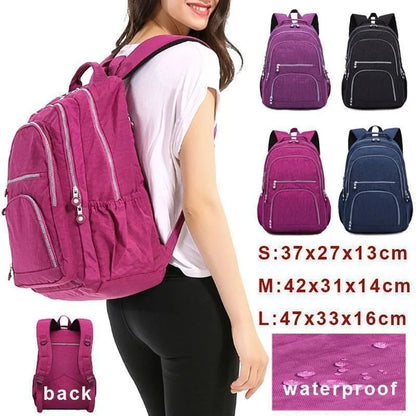 Teenage Girls Nylon Backpacks in 3 Sizes for School/Travel childrensterritory