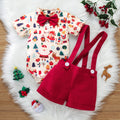 Baby Kids Short Sleeves Christmas Outfit childrensterritory
