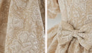 Elegant Flower Printing All Over Puffy Sleeveless Princess Dress