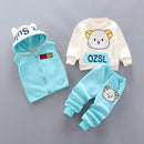 Baby Kids Cartoon Print Warm Clothing Set childrensterritory