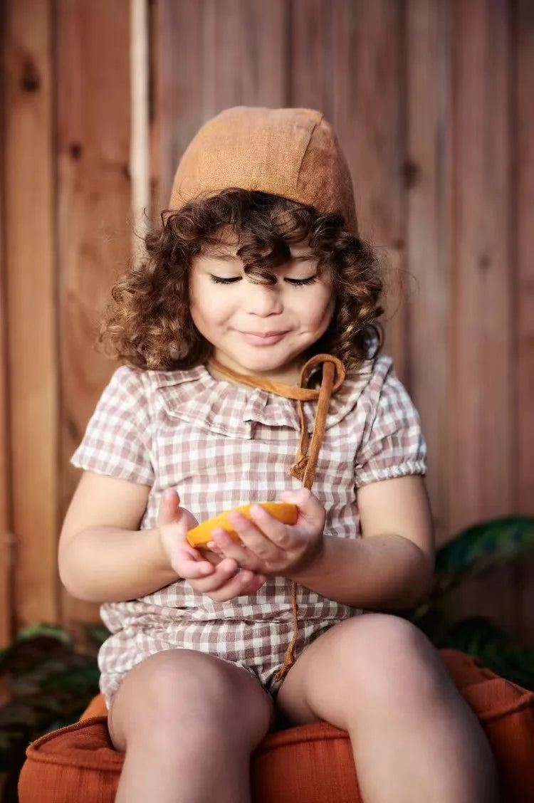 Kids Boys Girls Plaid Matching Summer Clothing Sets childrensterritory