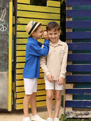 Pink and Blue Colored Brother and Sister Family Matching Outfits childrensterritory
