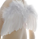 Newborn Photo Props Angel Feather Wings with Leaf Headband childrensterritory