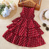 Kids Girls Polka Dot Stylish Summer Holiday Dresses childrensterritory