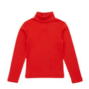 Retro Style Girls' Sweet Mid-Neck Tops for Autumn childrensterritory