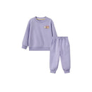 Kids Cartoon Print Long Sleeves Warm Clothing Set childrensterritory