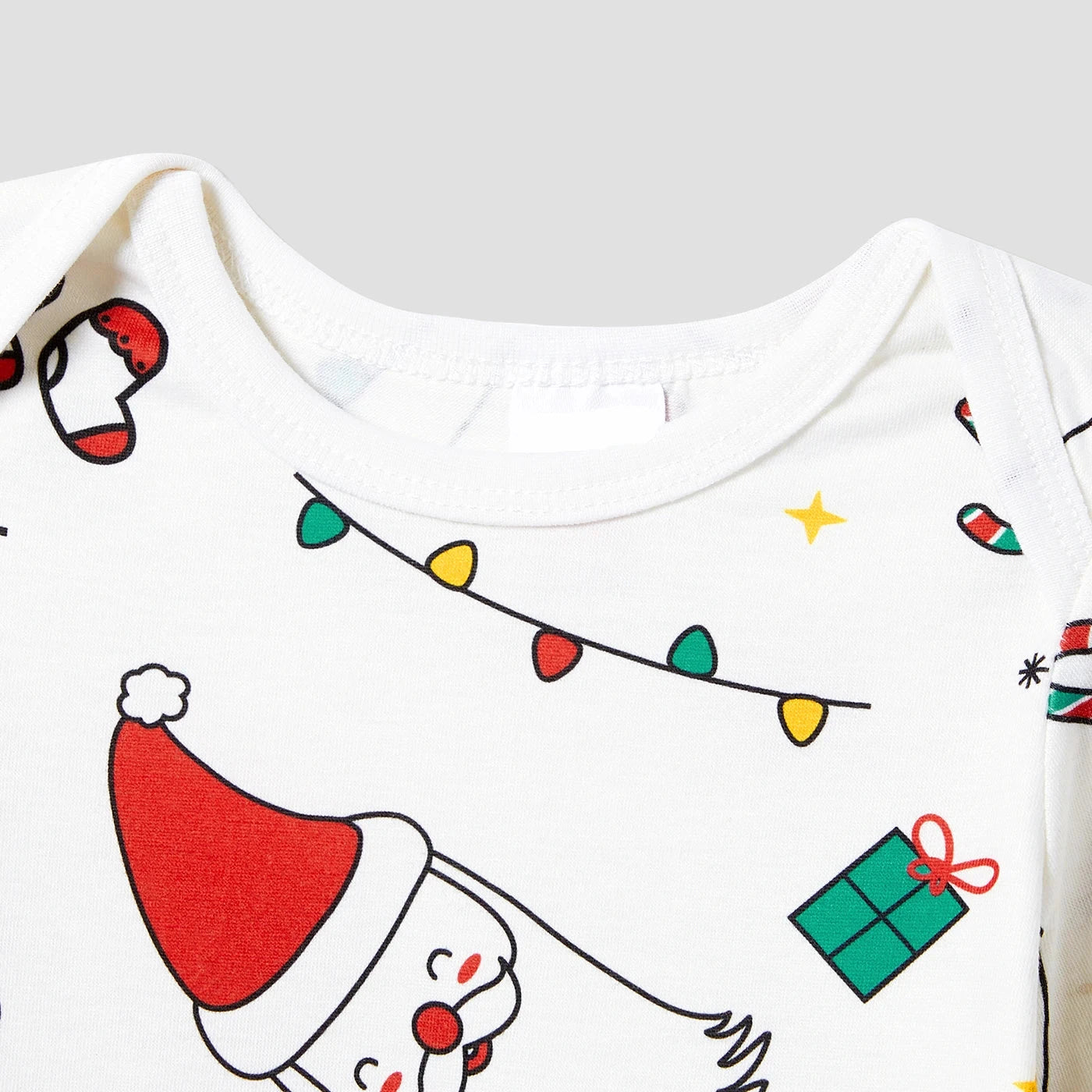 Colorful Christmas Print Long Sleeve Pajamas Sets for Family childrensterritory