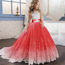 Long Bridesmaid Kids Dresses For Girls/Princess Dresses