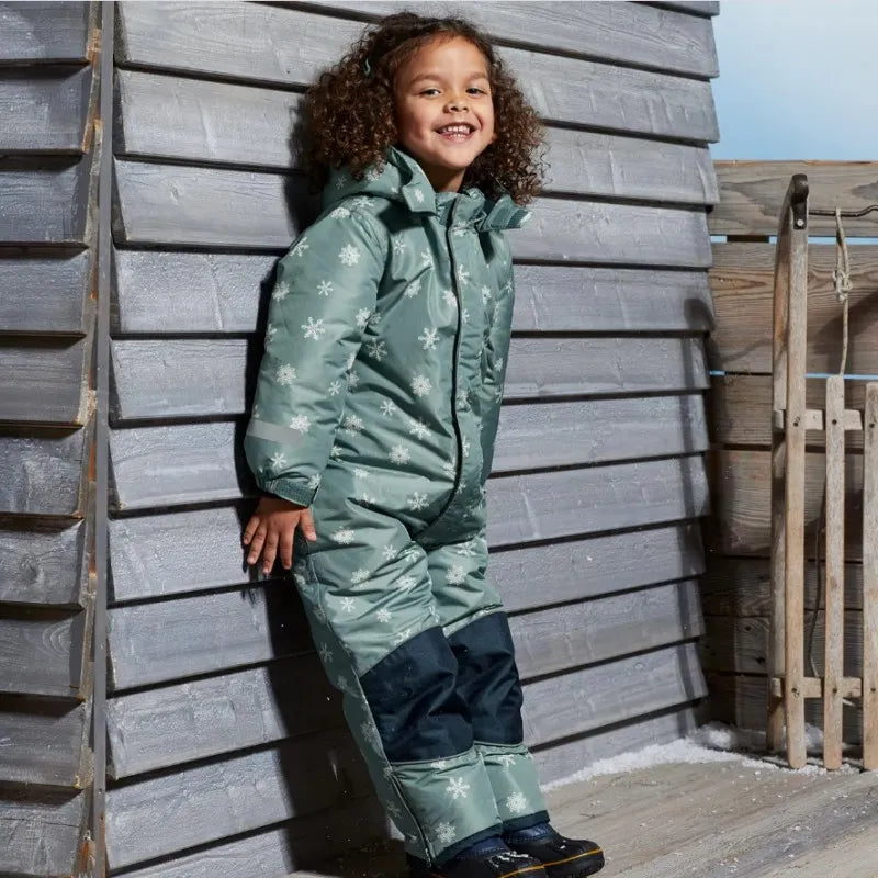 -30 One-piece Waterproof Toddler Ski Suit with Wool Clip childrensterritory