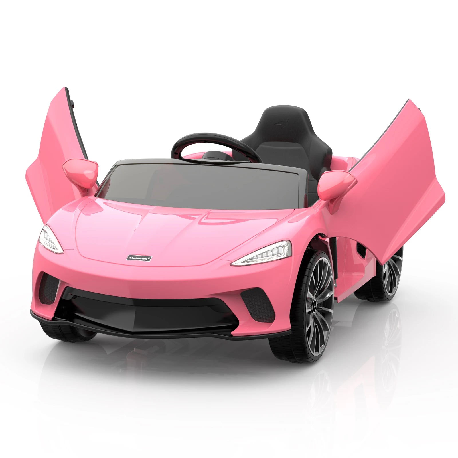 Kids 12V Ride On Sports Car with 2 Speeds, Sound System