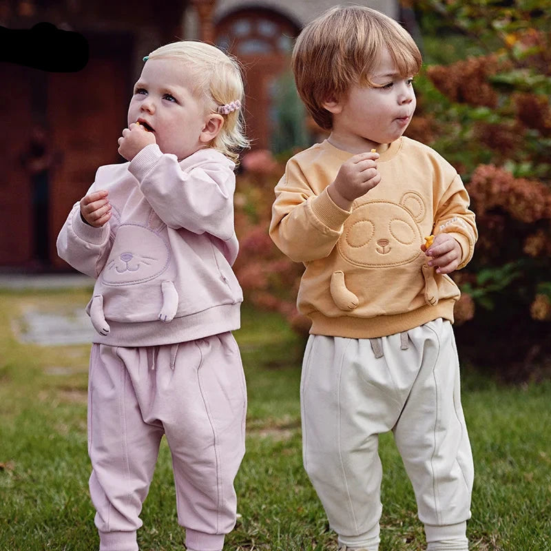 Rabbit/Panda Cartoon Design Girls/Boys Casual Outdoor Pullovers childrensterritory