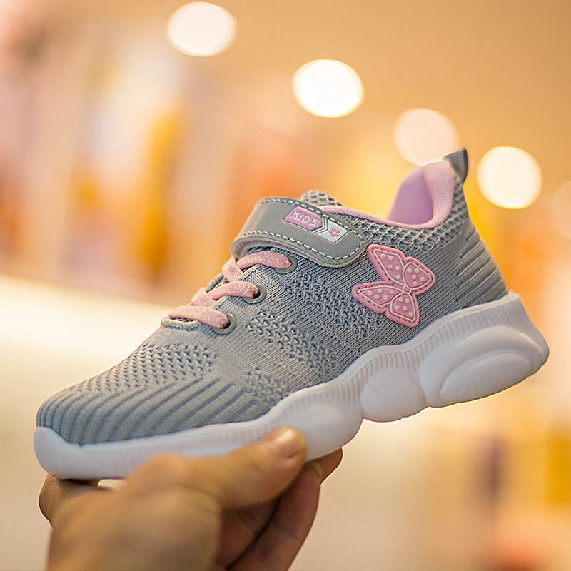 Kids Girls Classic Breathable Mesh Running Sneakers childrensterritory
