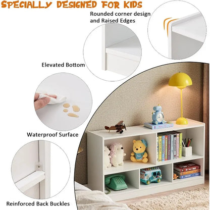 Kids Storage Cabinet Flexible Stackable Bookcase