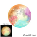 Luminous Colorful Moon Wall Stickers For Kids Bedroom childrensterritory