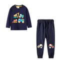Kids Cartoon Animals and Letter Print 2 Piece Suit Sets childrensterritory