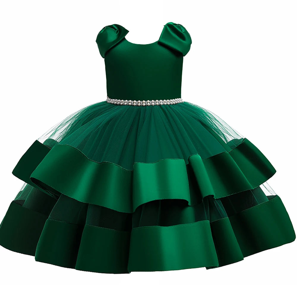Bow Design Elegant Princess Tutu Dress For Girls childrensterritory