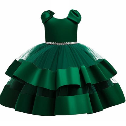 Bow Design Elegant Princess Tutu Dress For Girls childrensterritory