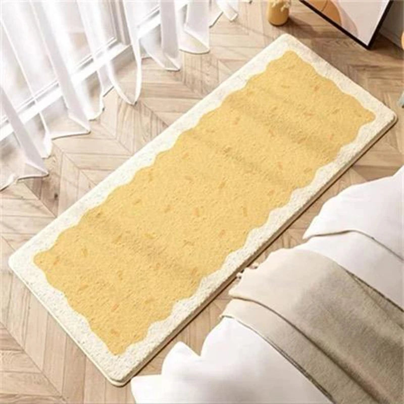 Nordic Cute Flower Girl Rugs for Bedroom, Large Area