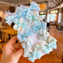 10Pcs/Set Cute Lace Flower Bows Design Baby Hairclips childrensterritory