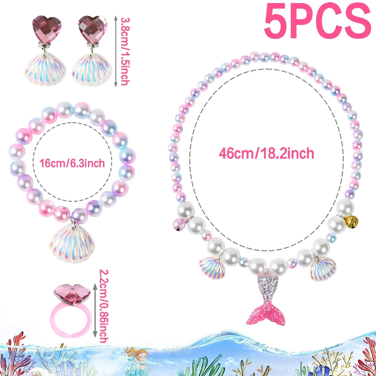 Mermaid-themed Kids Birthday Party Decorations and Tableware Set