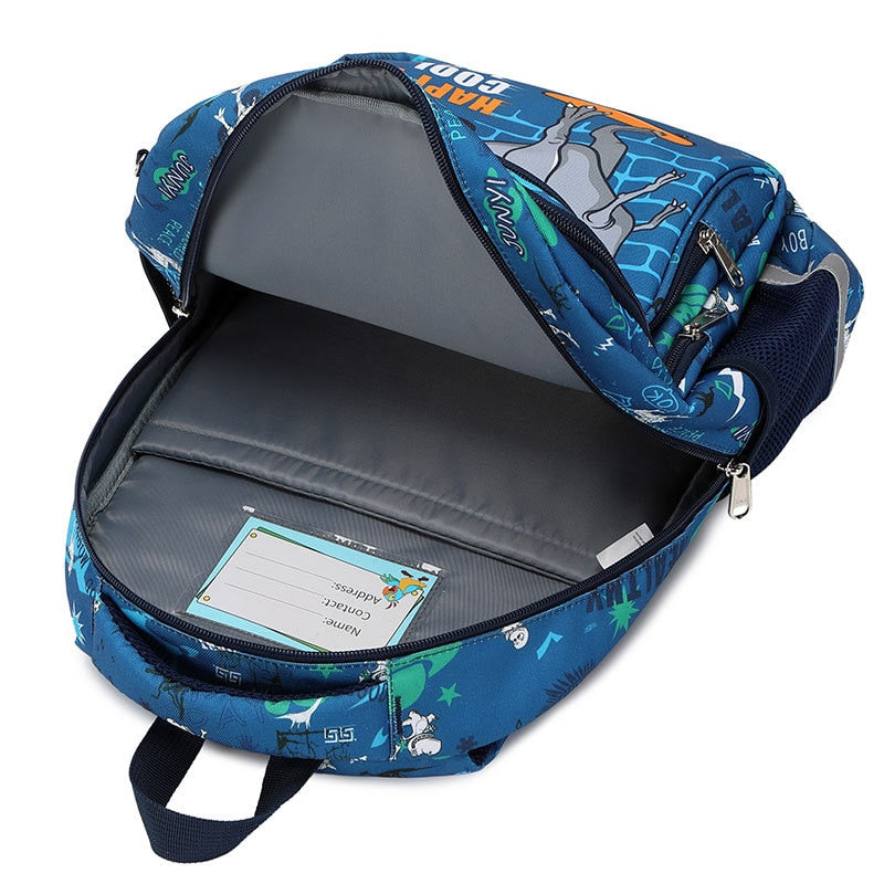 Unicorn and Dinosaur Design Kids 3 Piece Set of School Bags childrensterritory