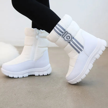Kids Non-Slip, Waterproof Warm Fur Ankle Boots childrensterritory