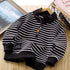 Casual Striped Design Sports Sweatshirts for Kids childrensterritory
