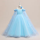 Girls Tiered Tulle Formal Princess Party Gowns