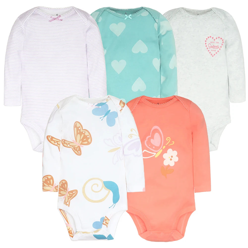 Baby Cartoon Printed Long Sleeve Cotton Jumpsuit
