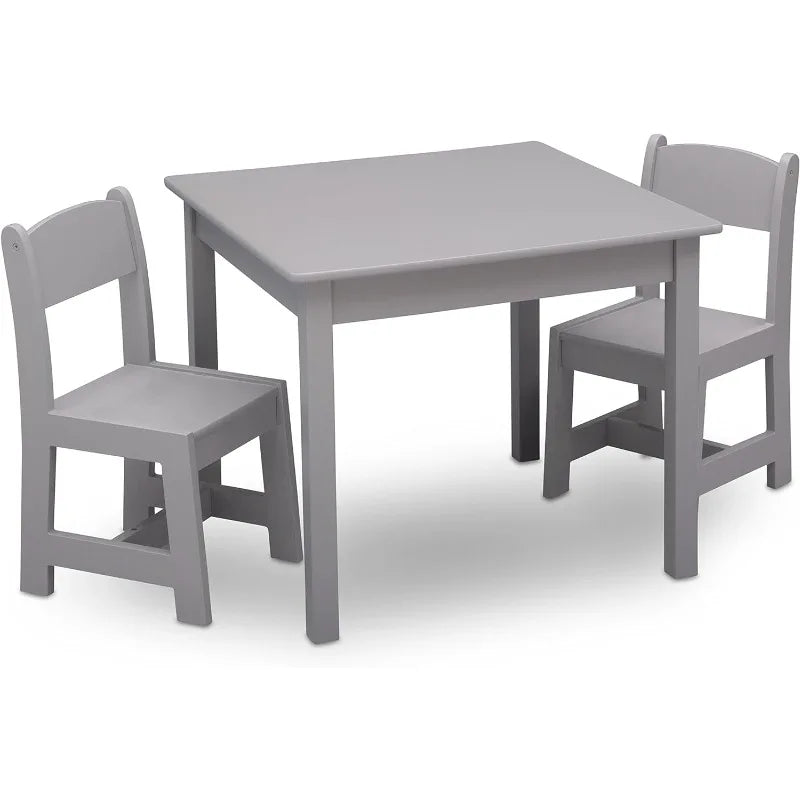 Multiple Colors Kids 3-Piece Study Table and Chair Set